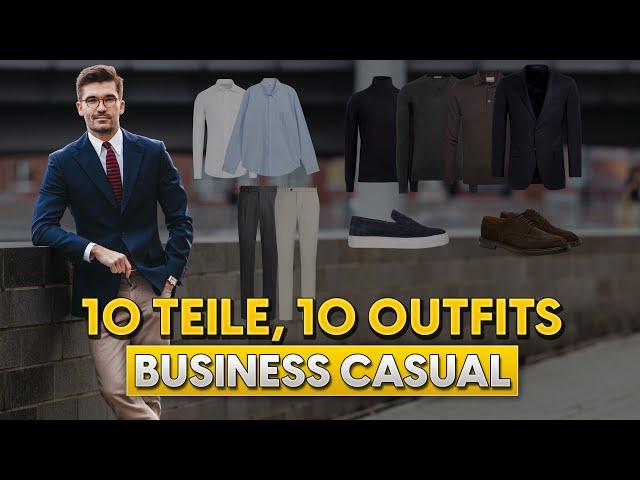 10 Kleidungsstücke, 10 Outfits: Business Casual Edition | Stylingtipps für Männer