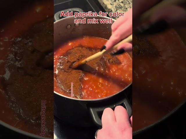 Britsgeekstop Homemade Spicy Garlic Pasta Sauce