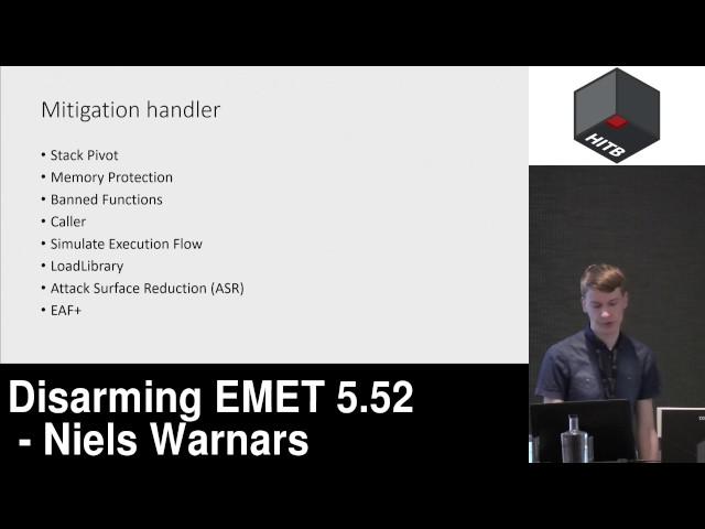 #HITB2017AMS COMMSEC D1 - Disarming EMET 5 52 - Niels Warnars