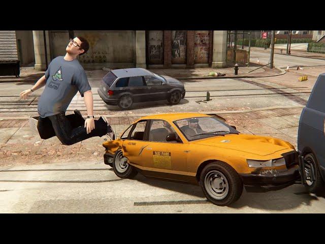 In traffic at a speed of 9999999, can the taxi take you to the navigation point? - GTA4