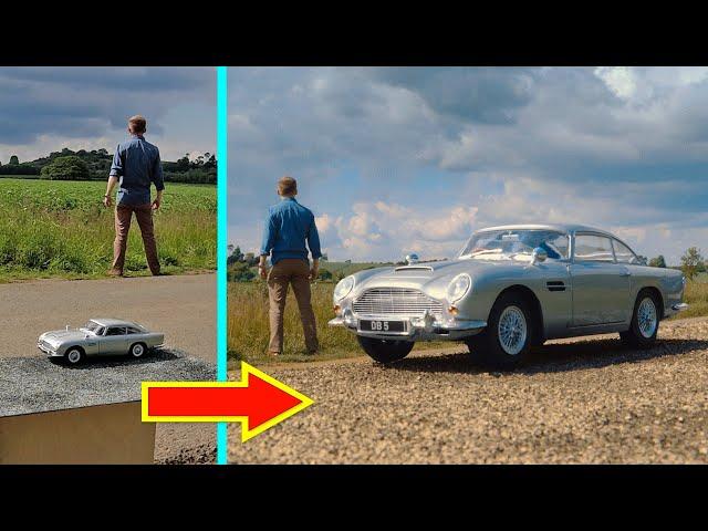 How to use a MODEL CAR to make your film (forced perspective trick!)