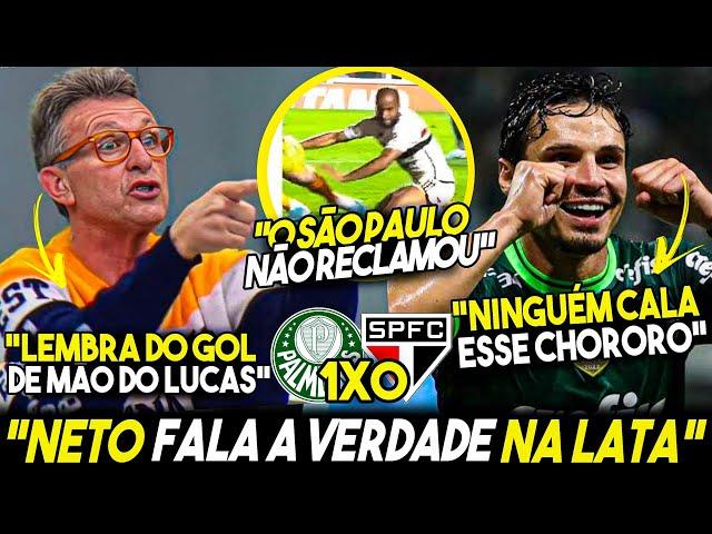 NOSSA! NETO DEU AULA e FALOU a VERDADE na CARA dos SÃO PAULINOS "NÃO é PRA CHORAR" FOI MUITO PÊNALTI