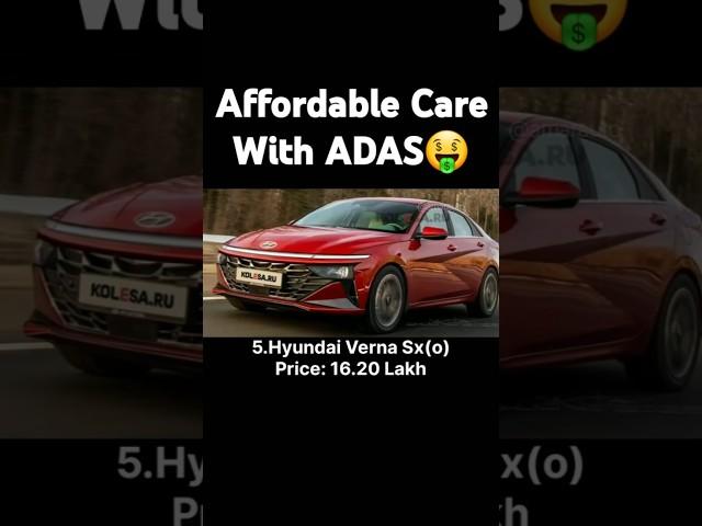 Top 5 Most Affordable Cars With ADAS #shorts #shortvideo #car #trending #adas #hyundai #honda #mg