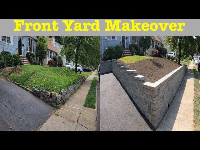 How to build a retaining wall up hill