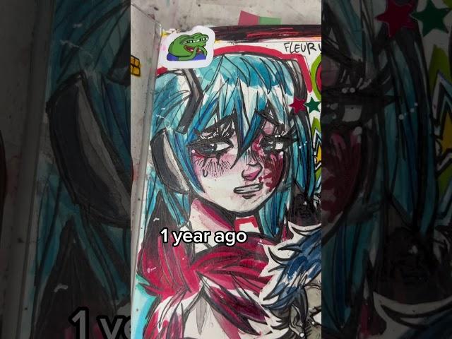 MY ART GOT SUCH A GLOW UP #artist #hatsunemiku