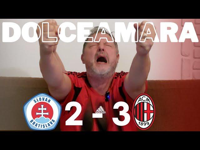 VITTORIA DOLCEAMARA Live reaction Bratislava 2-3 Milan