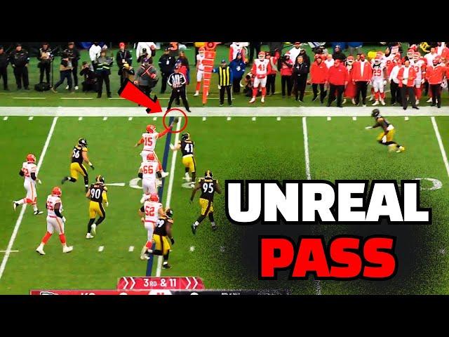 Patrick Mahomes makes INCREDIBLE Fake and GENIUS Pass - Kansas City Chiefs vs Pittsburgh Steelers