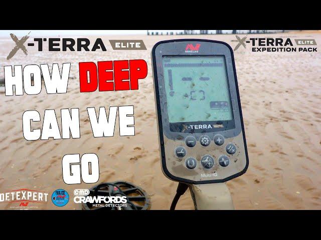 Minelab X Terra Elite How Deep will it detect. Beach Metal Detecting