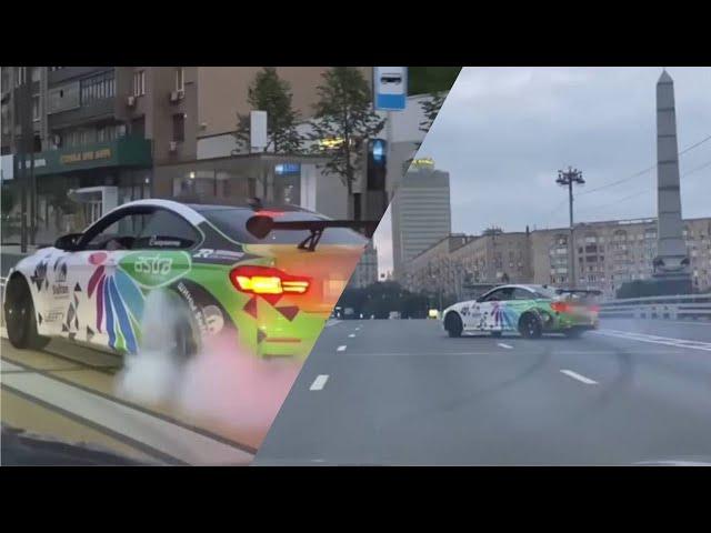 Fast and Illegal driving in the city on BMW M4 & M5 F90 - 2023