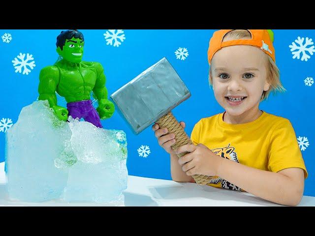 Vlad and Niki Frozen Toys Challenge