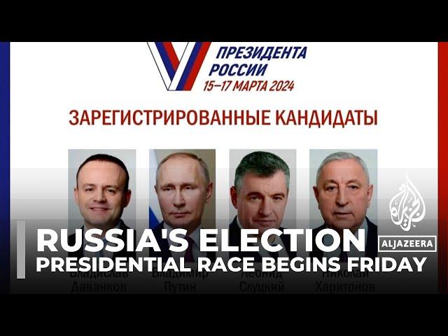 Russia's election: Presidential race begins Friday