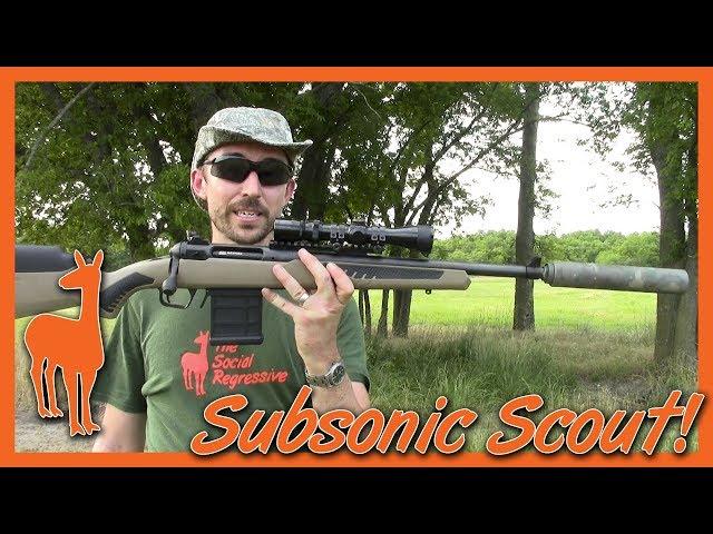 What does a Subsonic 308 sound like? Savage 110 Scout goes pew pew pew!