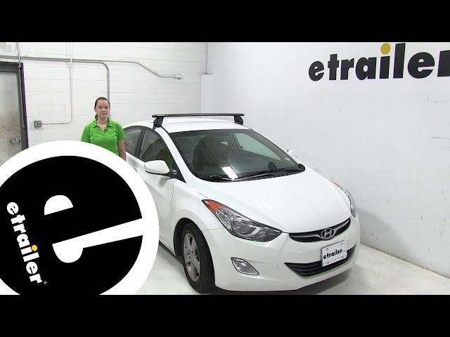 Fit Test: Custom DK Fit Kit for 4 Rhino-Rack 2500 Series Roof Rack Legs on a 2013 Hyundai Elantra