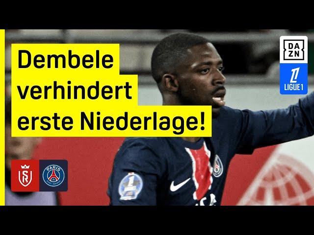 Dembele rettet Paris! Erster Punktverlust für den Spitzenreiter: Reims - PSG | Ligue 1 | DAZN