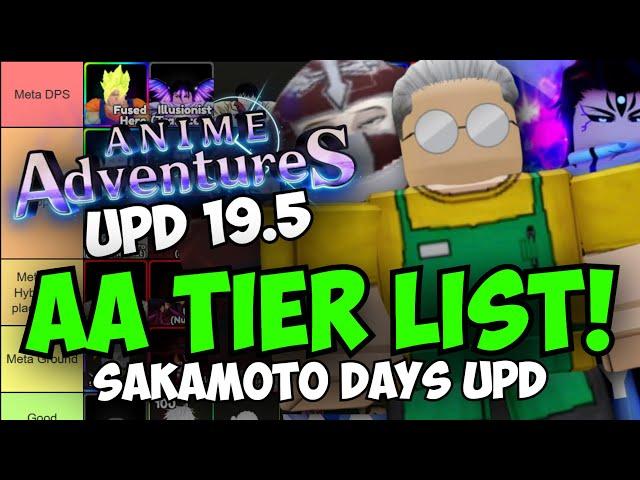 New Best Units in Anime Adventures! (UPD 19.5 Tier List - Sakamoto Days)