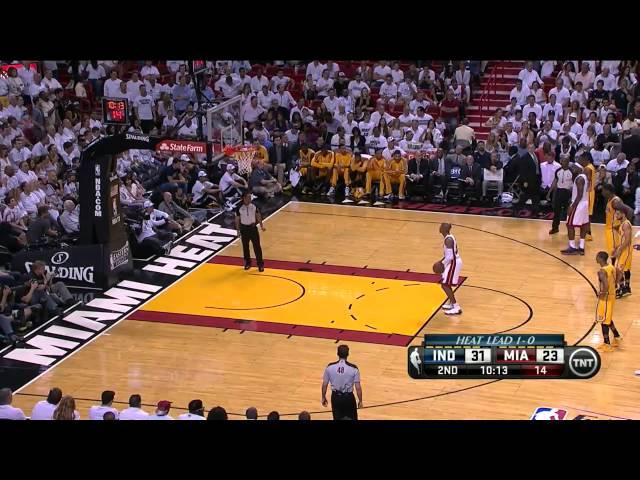 Bad call: Sam Young gets T'd up for looking at LeBron - Pacers @ Heat, Game 2