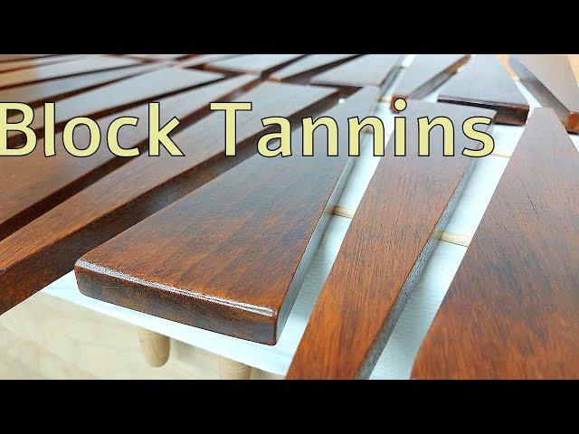 Avoid Tannin Stains on tropical Woods: Using a Tannin Blocking Primer