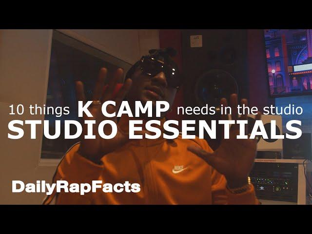 10 Things K Camp Needs In The Studio (Studio Essentials) | DailyRapFacts