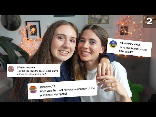 Your burning Qs about our engagement!   | Lesbian Couple Q&A