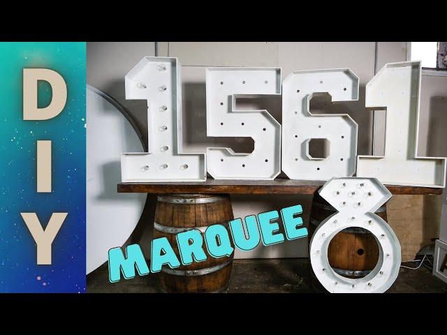 Watch This Before You Build A Marquee Letter Number