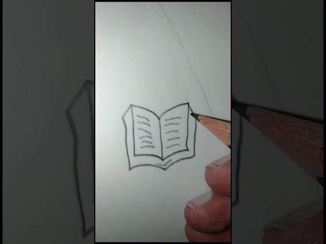 Draw Books Like a Pro! Effortless Book Drawing #viral #best #book #art #drawing