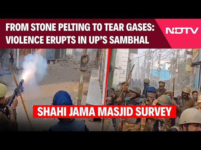 Sambhal Violence | Violence In UP's Sambhal Over Shahi Jama Masjid Survey