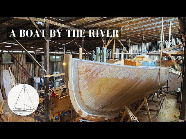 50th Episode building our 40ft wooden sailing boat! Finishing the sliding hatch and painting  (EP50)