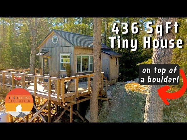 Her darling Tiny House in the Trees - childhood dream come true!