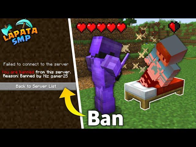 How I Banned my Enemy by using Bed in Minecraft Lapata SMP (S3-16)