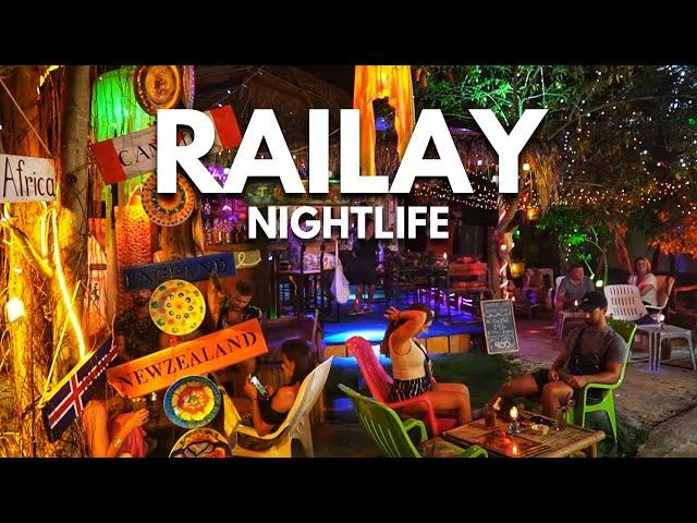 Railay Walking Street at Night - Dining and Nightlife | Krabi, Thailand 2023