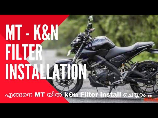 Modified MT15 | K&N air filter installation in mt15 | mrmachiner |#modification #mt15 #india