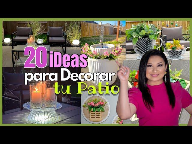 20 iDEAS para DECORAR tu PATIO o TERRAZA / Decora tu Patio o Terraza / Patio Decor ideas