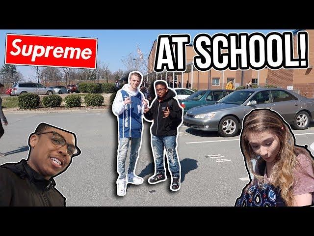 I wore CRAZY Supreme Sneakers to School! (Classmate Reactions)