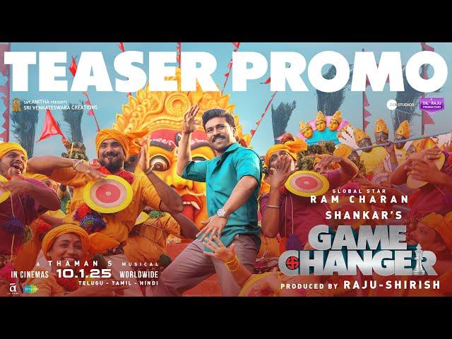 Game Changer Teaser Promo - Ram Charan | Shankar | Raju, Shirish | Kiara | Thaman S