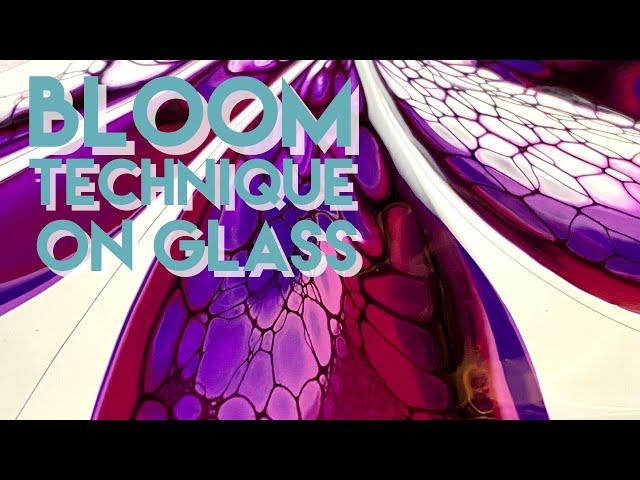 68. OMG - Fluid Art on Glass - Modified Bloom Technique - Swirl Bloom