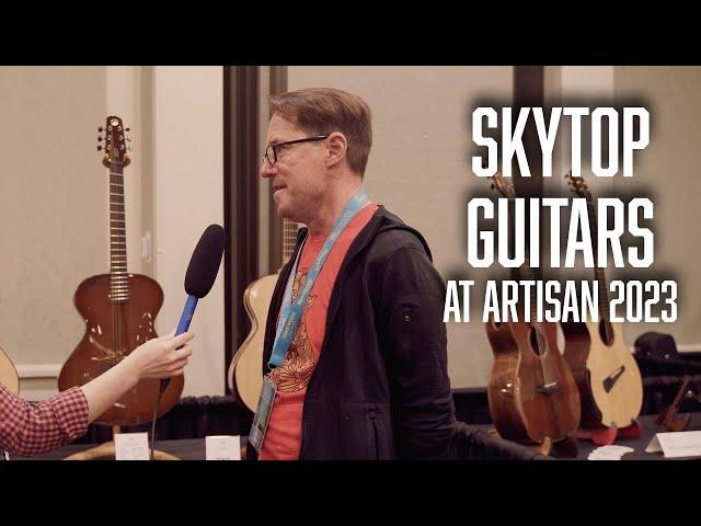 Luthier Eric Weigeshoff of Skytop at Artisan Guitar Show 2023