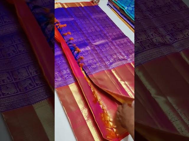 pure kanchipuram pattu sarees.own manufacturing.resellers welcome.dm for order what's app 9052032048