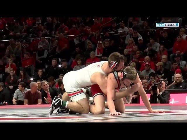 141 LBS: #1 Luke Pletcher (Ohio State) vs. JoJo Aragona (Rutgers) | 2020 B1G Wrestling