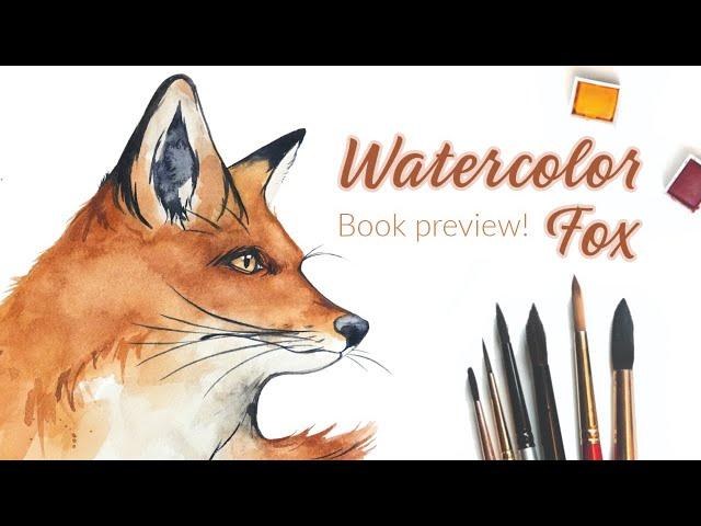 Book Preview! Let's Paint a Fox/ Using templates