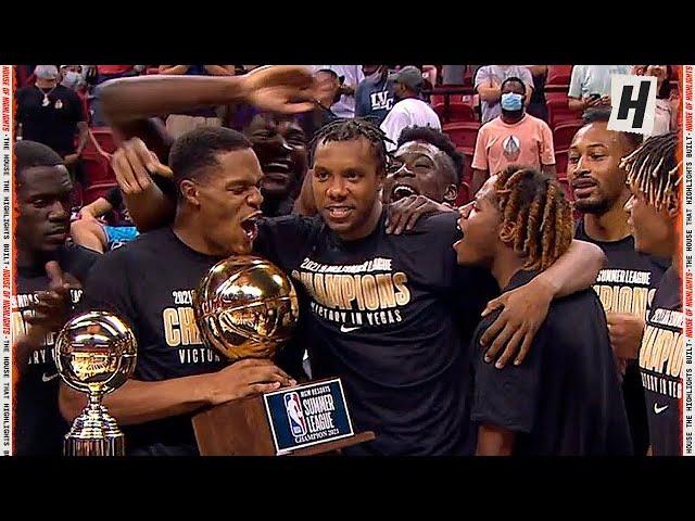 Trophy Presentation Ceremony - Sacramento Kings - 2021 NBA Summer League Champions