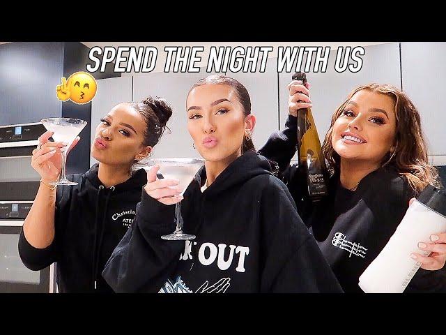 SPEND THE NIGHT WITH US! *us being messy for 12 minutes straight* | Hannah Renée