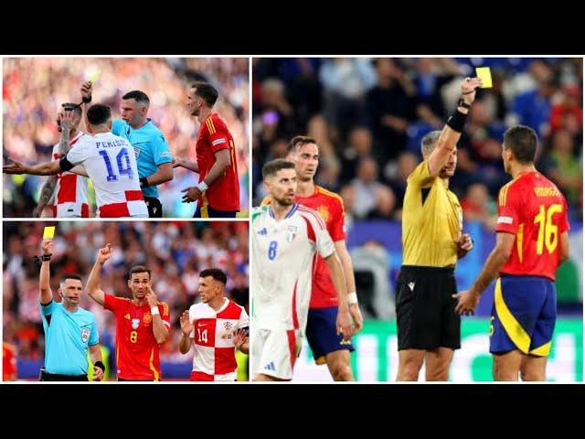 Rodri shown second yellow card for breaking rule in Spain vs Italy at Euro 2024