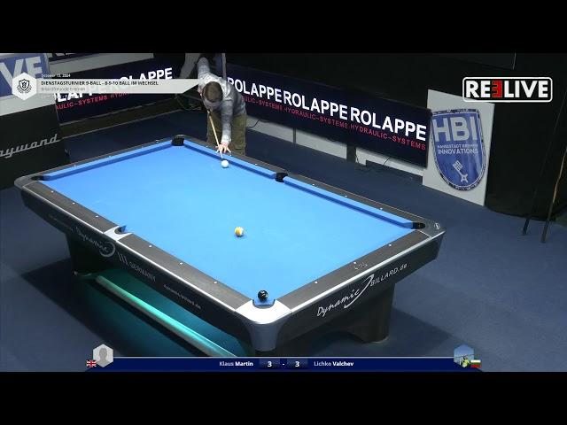 Klaus Martin vs Lichko Valchev DIENSTAGSTURNIER 9-BALL  BF Bremen 15.10.2024