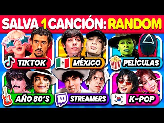 Salva 1 Canción por Cada Categoría  ¿Qué Canción Prefieres? | Play Quiz de Música