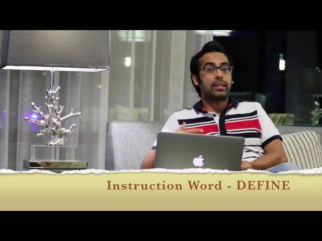 Instructions Words in Examination | Subhan Mirchawala