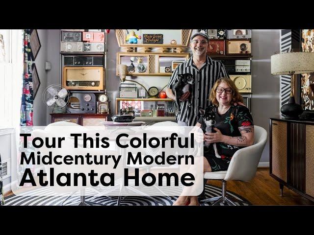 Tour This Midcentury Modern Atlanta Home Filled With Bold Pattern & Color | Handmade Home