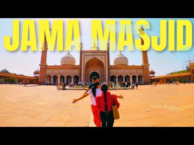 Delhi's Jama Masjid | Immersive Walking Tour in 4K | Street Market