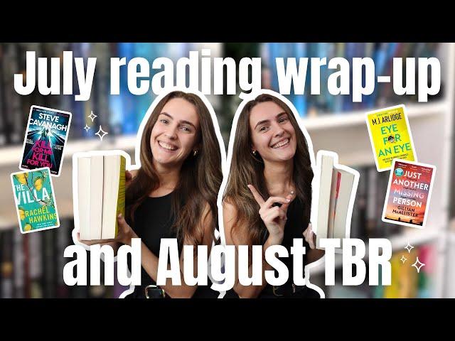 Everything I read in July & August TBR | thriller booktube