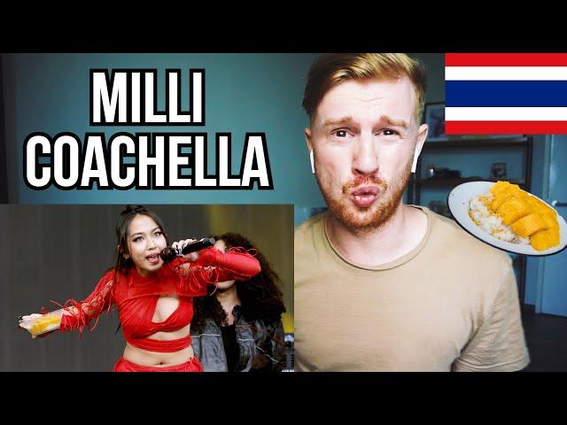 Milli Coachella 2022 Perfomance Reaction (SHE ATE MANGO STICKY RICE!!) // THAI RAP REACTION