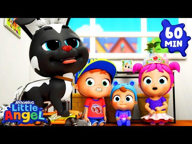 There Is A Skunk In The House | Fun with Baby John! | Little Angel Nursery Rhymes & Kids Songs